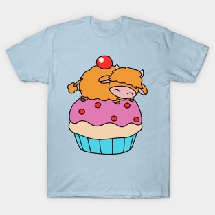 Little Highland Cow Cupcake T-Shirt